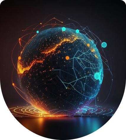 Global connectivity graphic